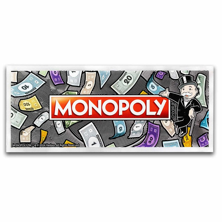 2024 Samoa 4oz Silver Monopoly Colorized Bar