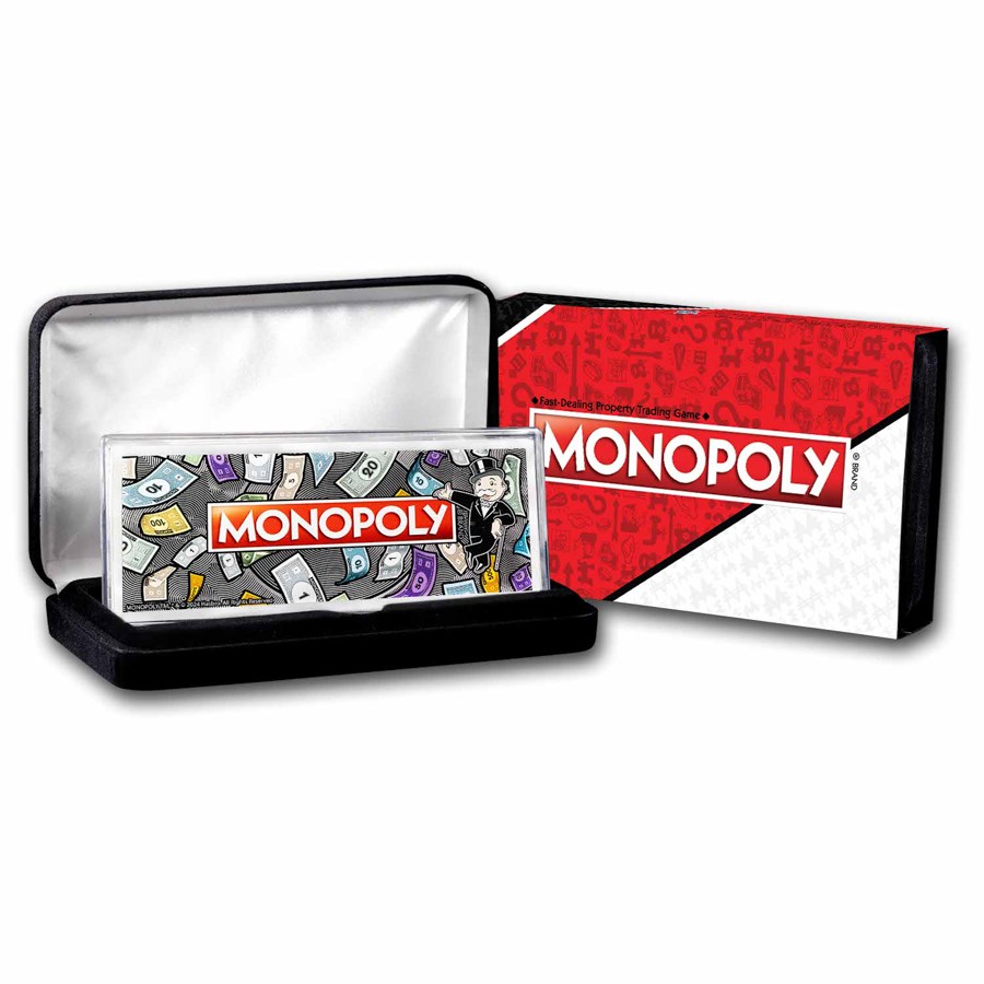 2024 Samoa 4oz Silver Monopoly Colorized Bar